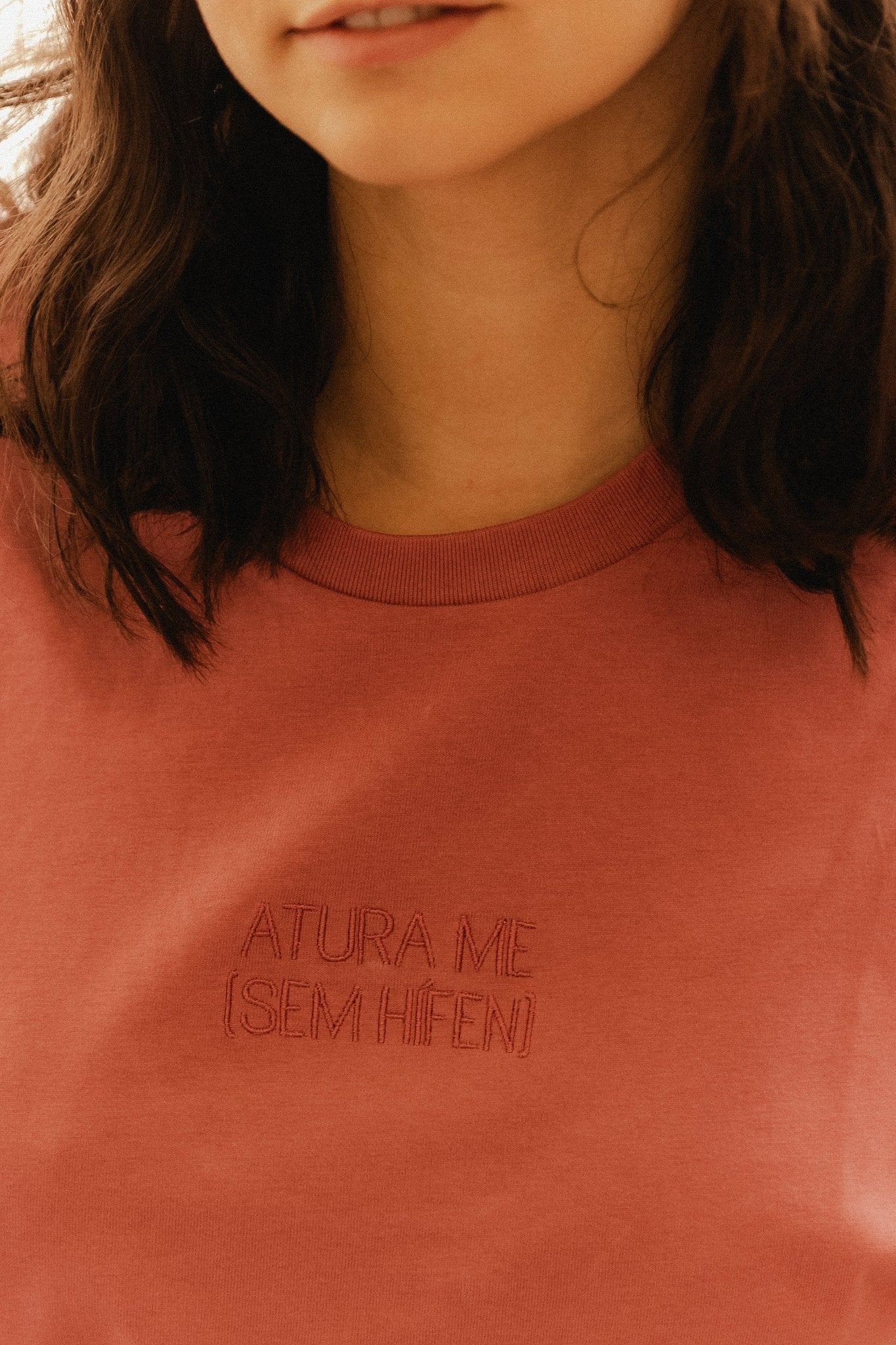 T shirt ATURA ME - Antique rose - Sem Hífen