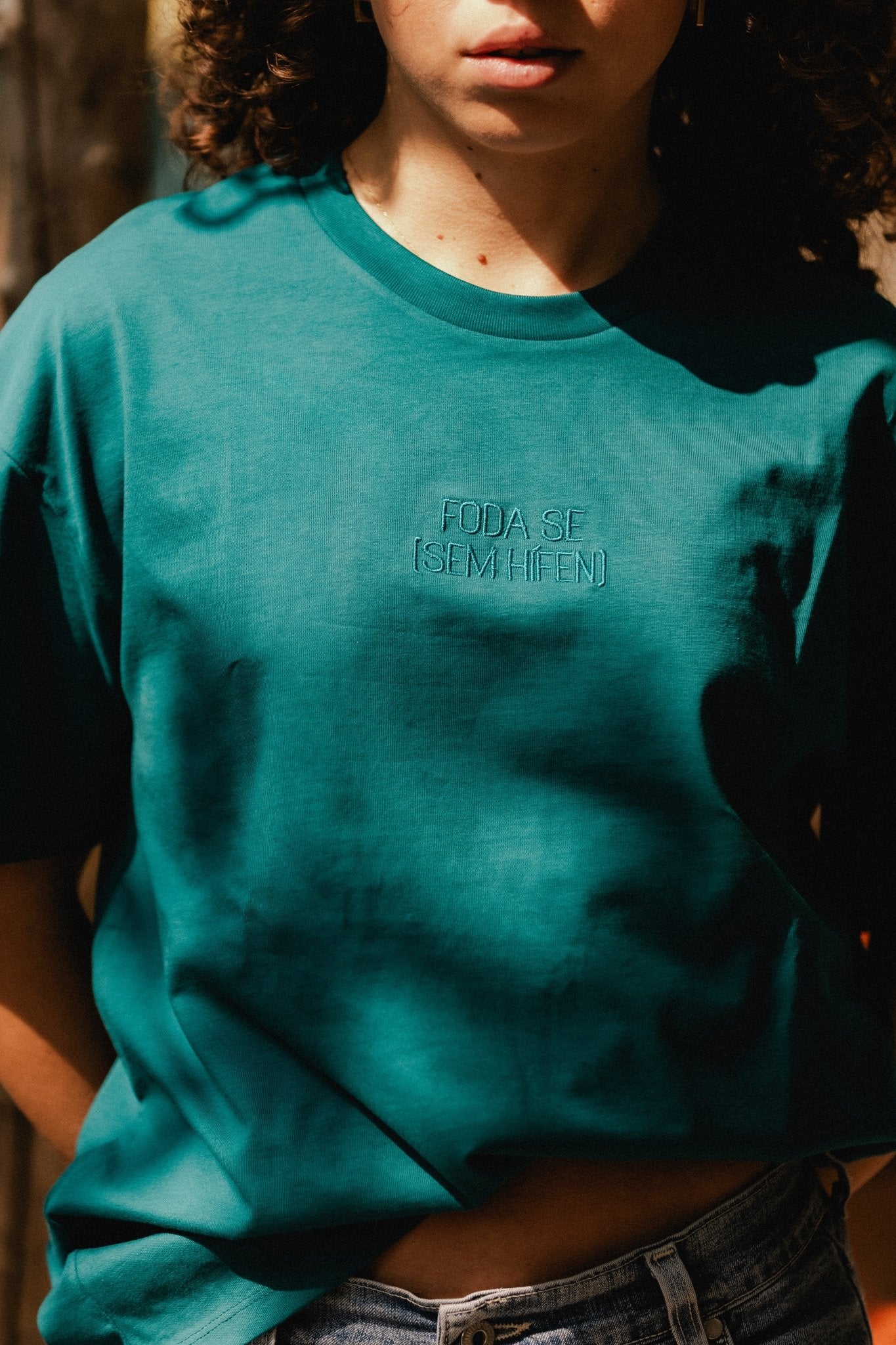 T shirt FODA SE - Peacock Green - Sem Hífen