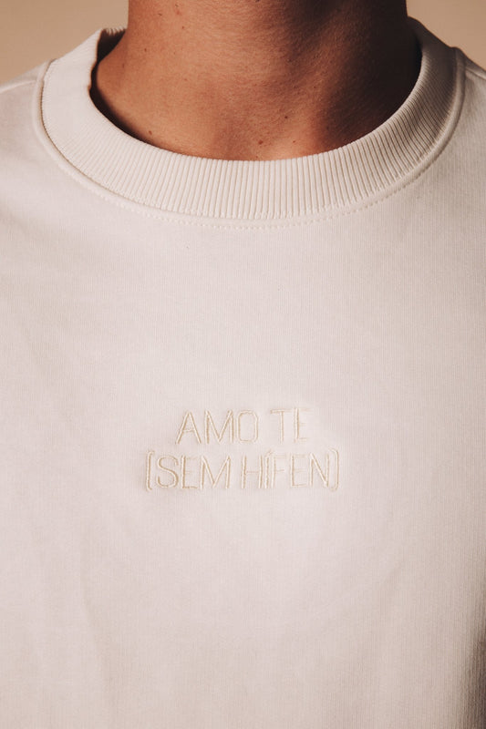 Sweat AMO TE - Sem Hífen