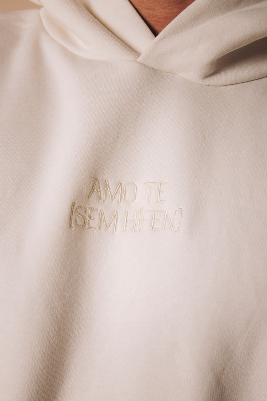 Hoodie AMO TE Ivory - Sem Hífen