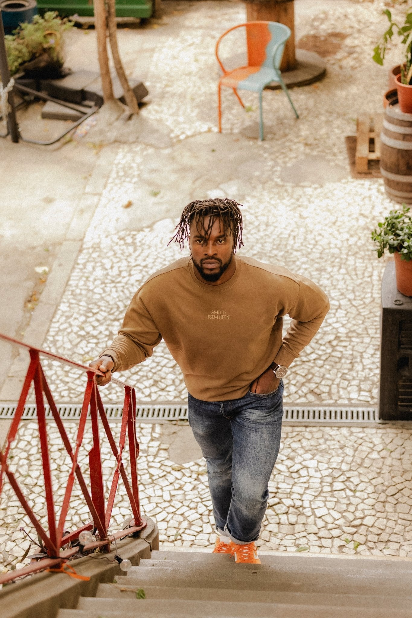 Sweat AMO TE - Toffee - Sem Hífen